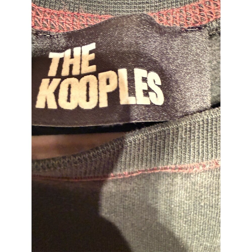 $275 The Kooples Sweatshirt women’s size S Black Racing Team Graphic Pullover - Picture 5 of 8